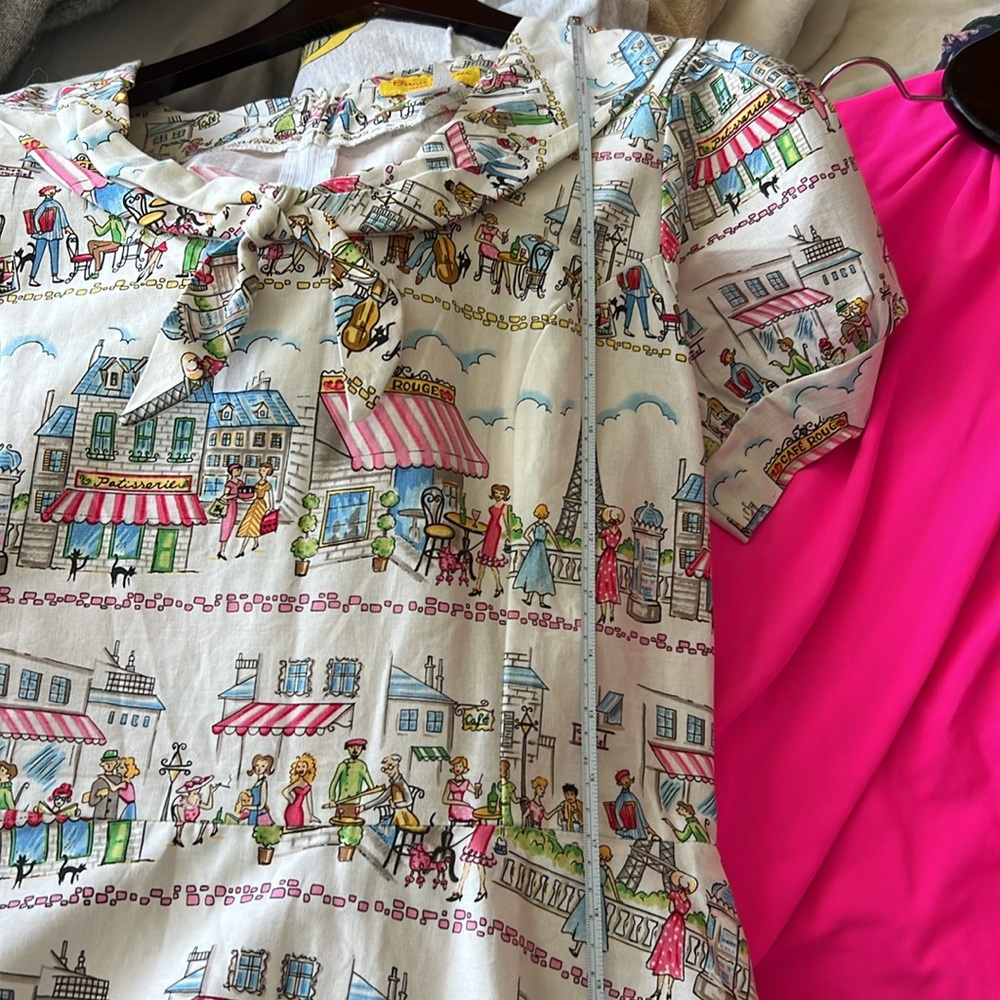 Rare Bernie Dexter made in the US swinging rockabilly dress Sweet 16 NWOT - Picture 6 of 10